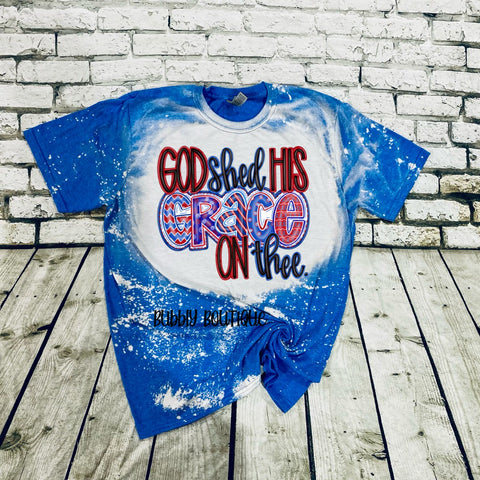 God Shed His Grace On Thee Bleached Tee