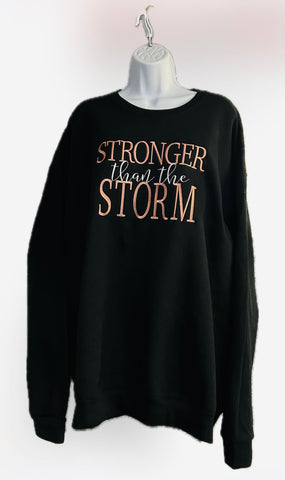 Stronger than the Storm Embroidered Sweatshirt