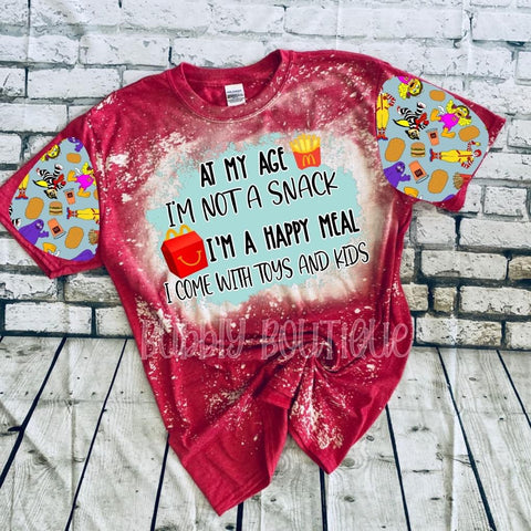 Happy Meal Snack Mom Bleached Tee