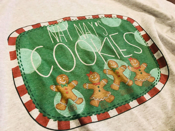 Personalized Christmas Cookie tee