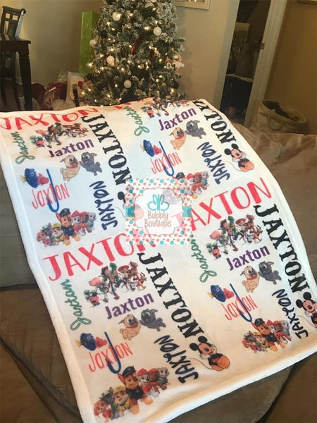 Personalized Baby Blanket - your choice of theme