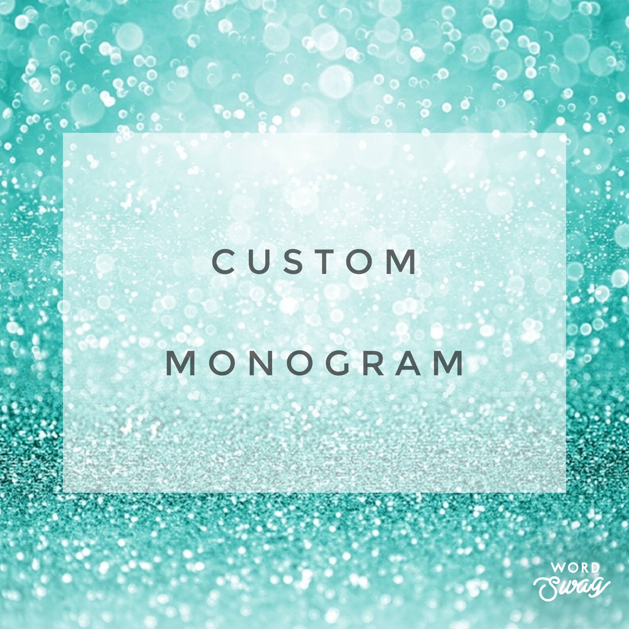 Custom Embroidery Monogram