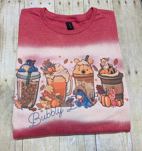 Fall Pooh Bleached Tee