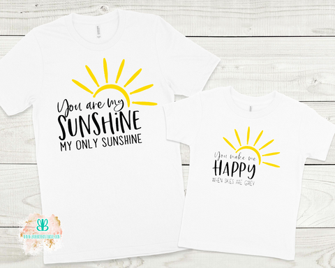 You Are My Sunshine Mommy & Me Tee