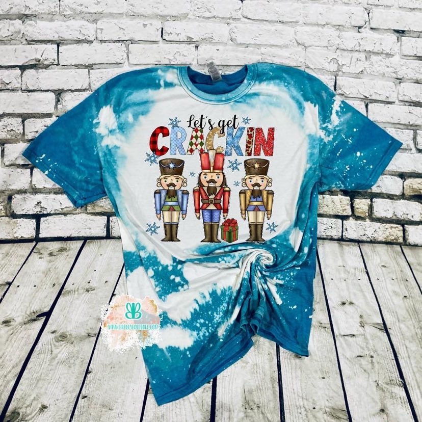 Lets get Crackin Bleached Tee (Nutcracker)