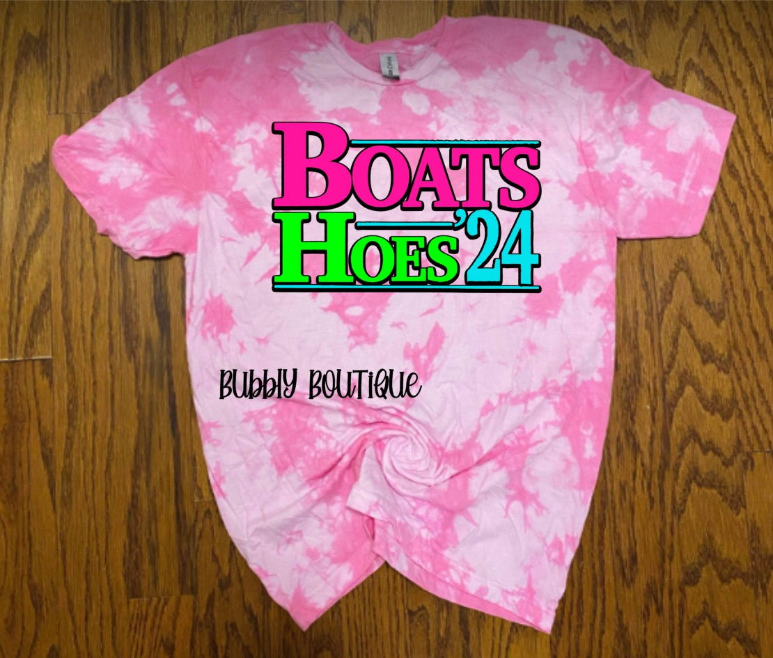 Boats & Hoes'24 Tie Dye Tee