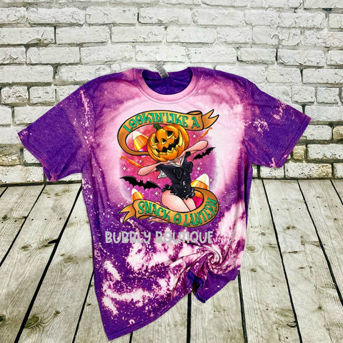Look'in Like A Snack O Lantern bleached tee