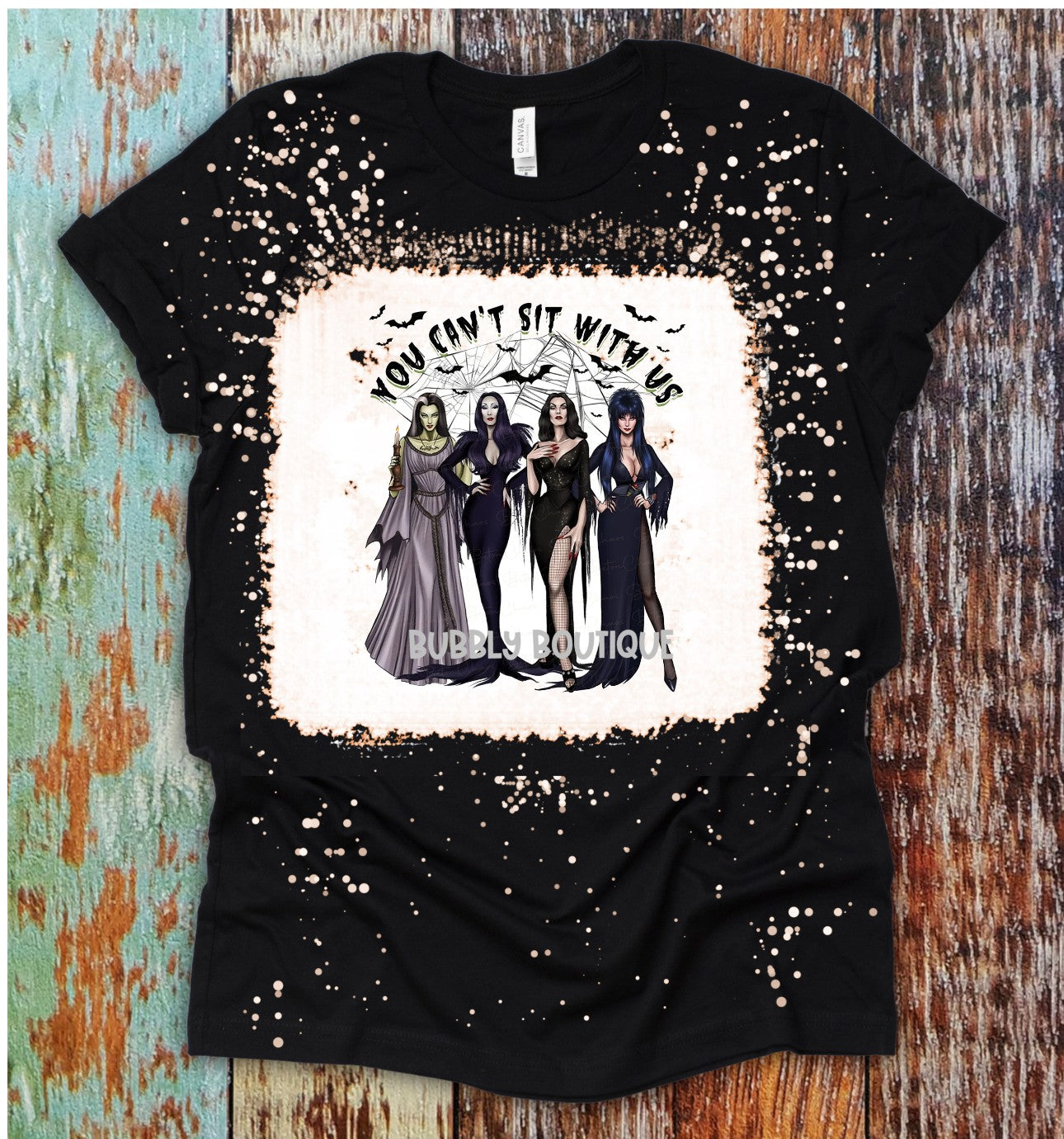 You Can't Sit With Us bleached tee