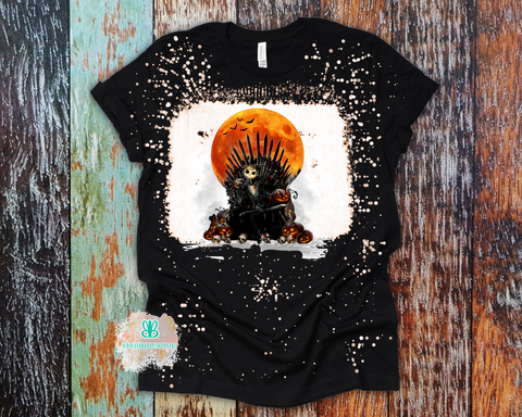 King Of Halloween Bleached Tee