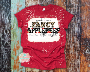 Fancy Like Applebees Bleached Tee