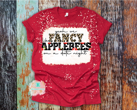 Fancy Like Applebees Bleached Tee