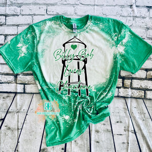 Billy Bob Loves Charlene Water Tower Bleached tee