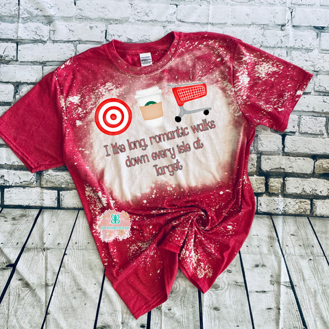 Long walks at Target Bleached Tee