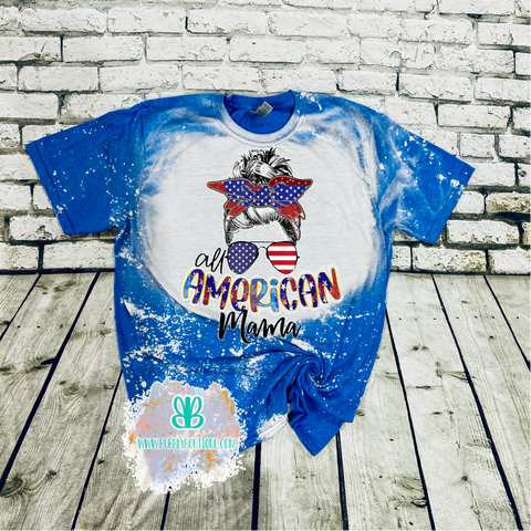 All American Mama Bleached Tee