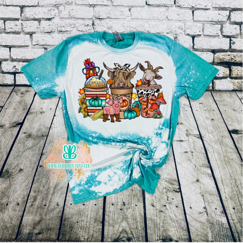 Fall Drinks & Animals Tee