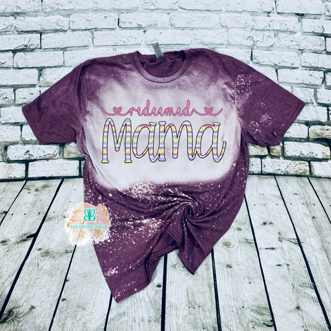 Redeemed Mama Bleached Tee