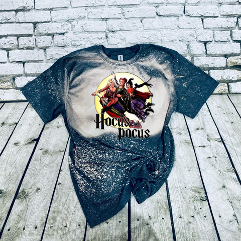 Hocus Pocus Moon Bleached Tee