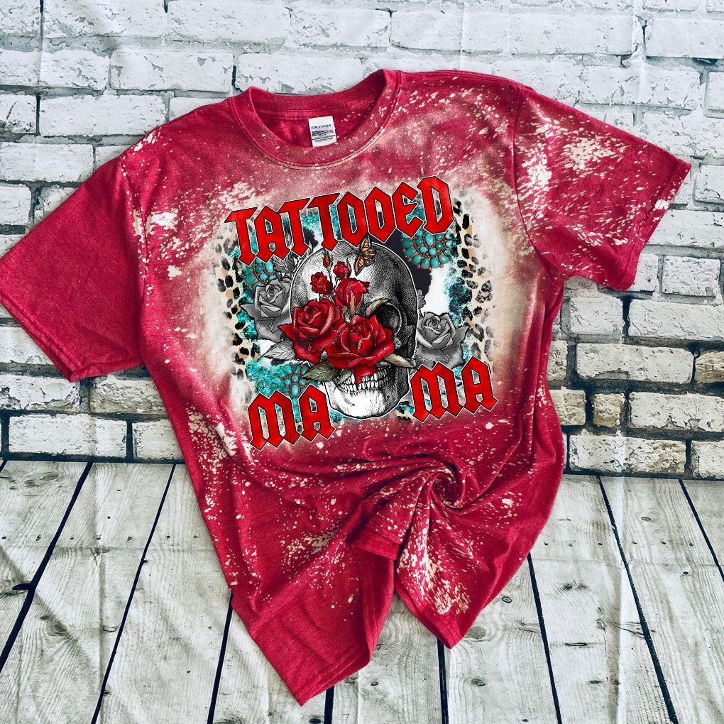 Tattooed Mama Bleached Tee