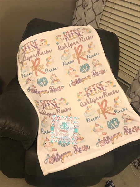 Personalized Baby Blanket - your choice of theme