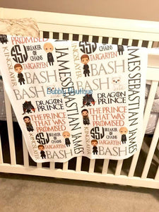 Personalized Baby Blanket - your choice of theme