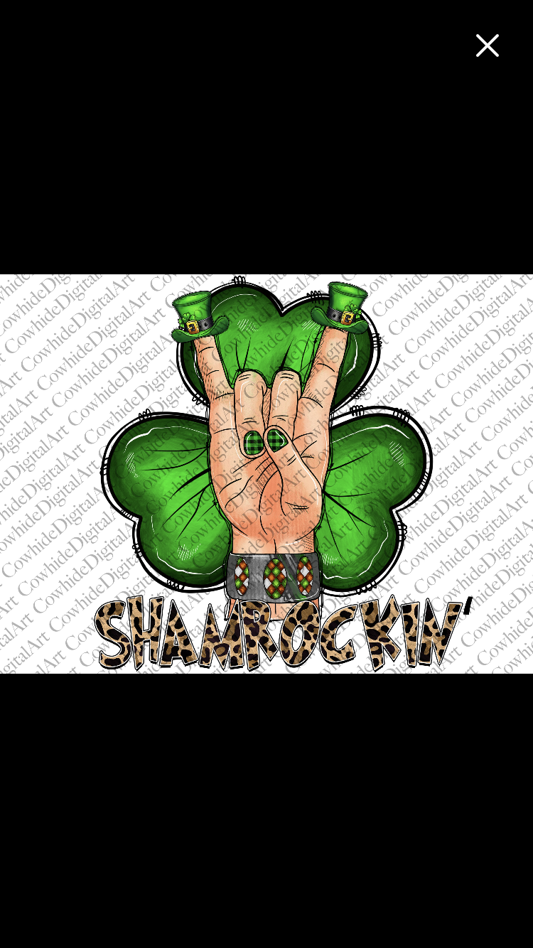Shamrockin bleached tee