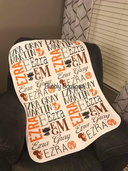 Personalized Baby Blanket - your choice of theme
