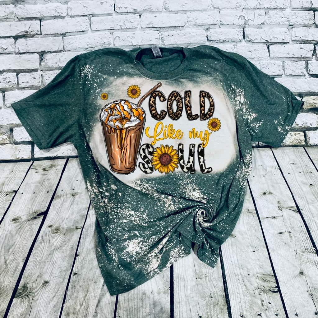 Cold like my soul bleached tee