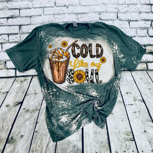Cold like my soul bleached tee