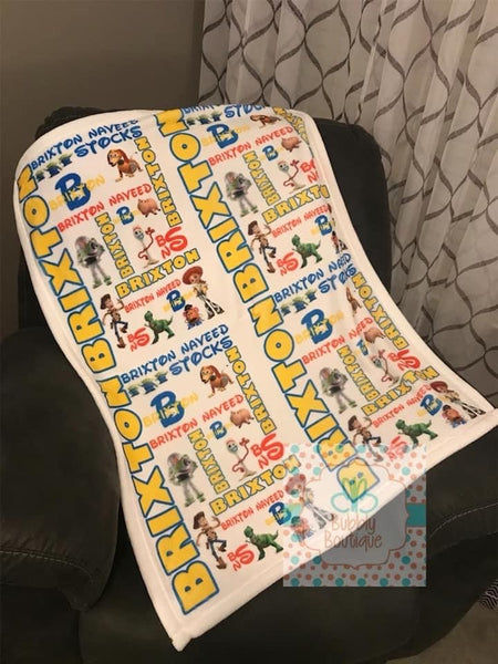 Personalized Baby Blanket - your choice of theme