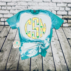 Lemon Monogram Bleached Tee