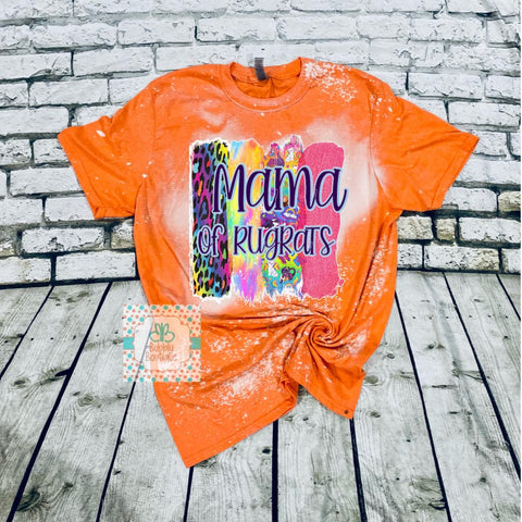 Lisa Frank inspired Mama of Rugrats tee - orange