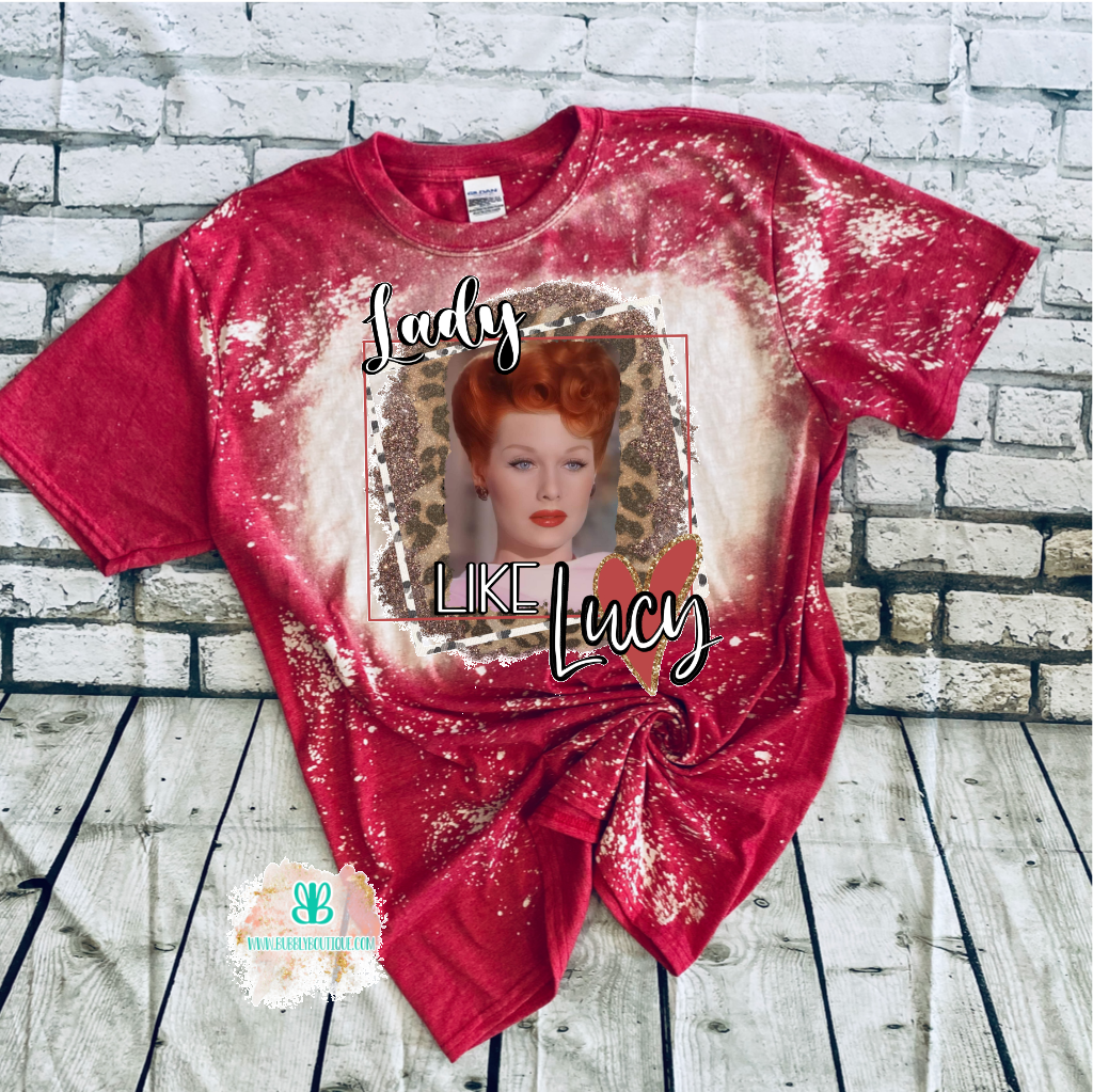 I love Lucy bleached Tee