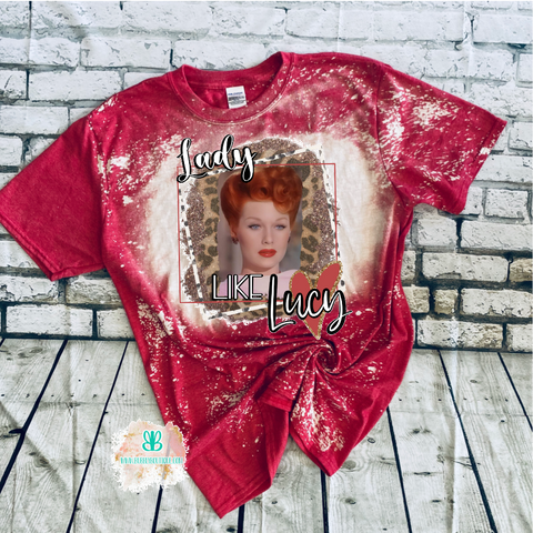 I love Lucy bleached Tee