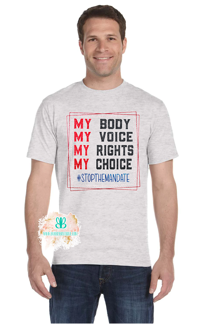 My Body My Choice Vaccine Unisex Tee