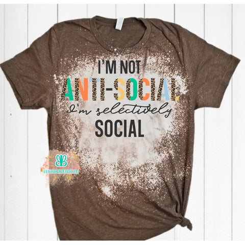 selectively Social Bleached Tee